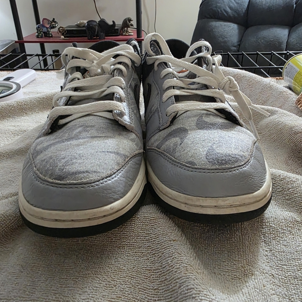 Nike Dunk Low "Copy/paste" Gray Low-Top Men's Sneakers Size 10m - Picture 2 of 7
